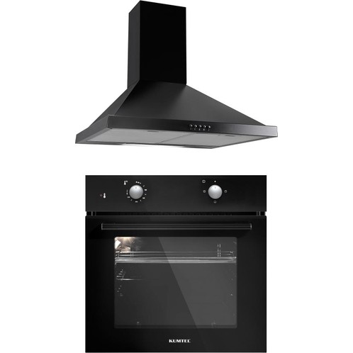 Kumtel 2'Li Siyah Ankastre Set (KO-A6S2 + DP6-S)