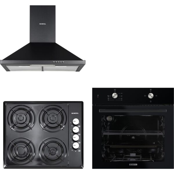 Kumtel Siyah Basic Ankastre Set (B66 S2 + M6-40BF + DP6-S)