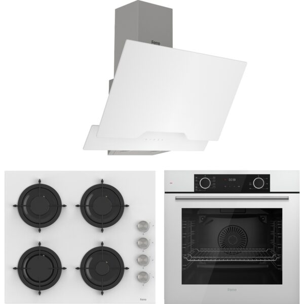 Ferre Fryart Cs Serisi Beyaz Ankastre Cam Set (D064 + CS206 + XE63CB)