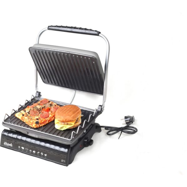 Dökümix Ultra Plus Organik Demir Döküm Izgara & Tost Makinası Gri Izgara Aparatlı,fırçalı,yağdanlık