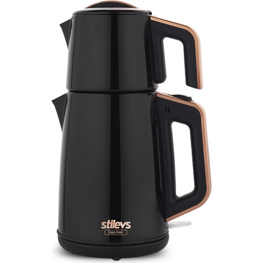 Stilevs Çays Inox Siyah Çay Makinesi