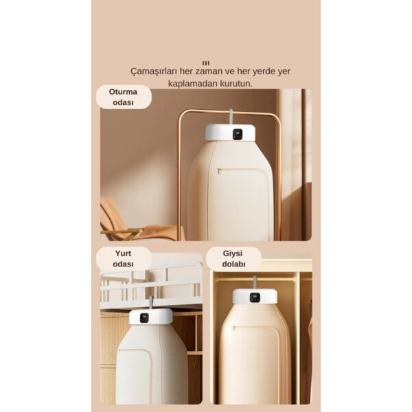 Goldenowl Taşınabilir Portatif Katlanabilir Çamaşır Kurutma Makinesi