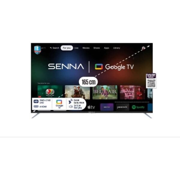 Senna 55'' 138 Ekran Uydu Alıcılı 4K Ultra HD Google LED TV