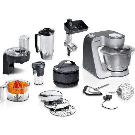 Bosch MUM58359 Serie 4, Mutfak Makinesi, MUM 5, 1000 W, Metalik inoks gümüş