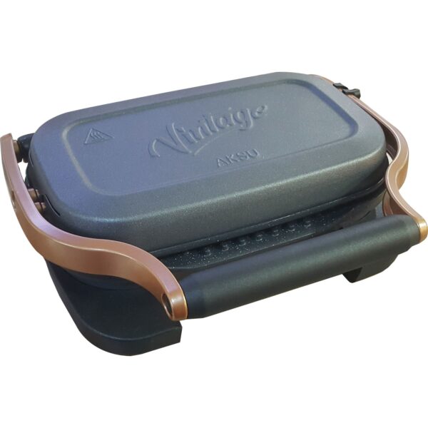 Aksu Vintage Mini  Izgara ve Tost Makinesi - Antrasit