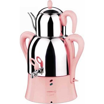 Korkmaz Çaykolik InoxPembe Semaver